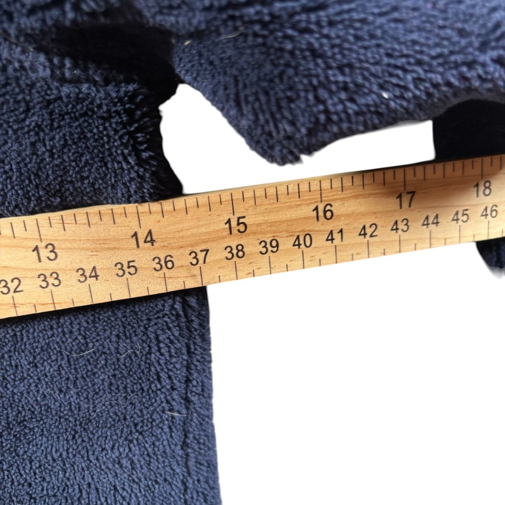 VTG LL Bean Kids Blue High-Pile Fleece Full Zip Hooded Jacket Size M 5/6 Hiking - Picture 5 of 8